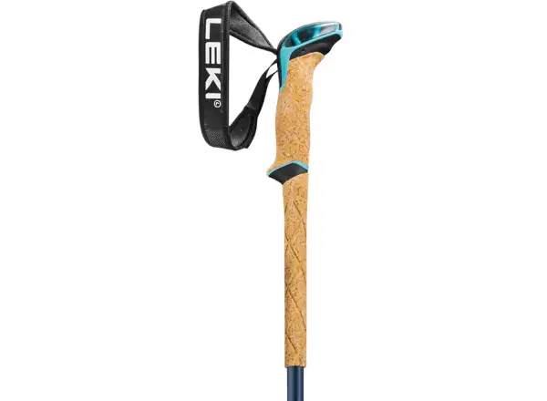 Leki Winter tour Bernina Lite 3 women's ski touring poles Denim blue/Dark blue/Mint