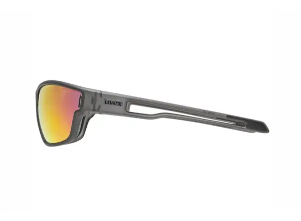Uvex Sportstyle 806 glasses Smoke Matt/Mirror Red