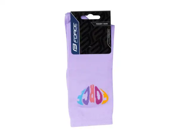Force In Heart socks long purple