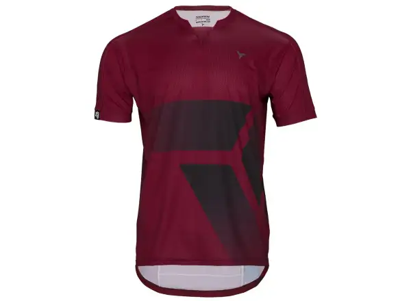 Silvini Gallo men's loose jersey short sleeve Merlot/Black