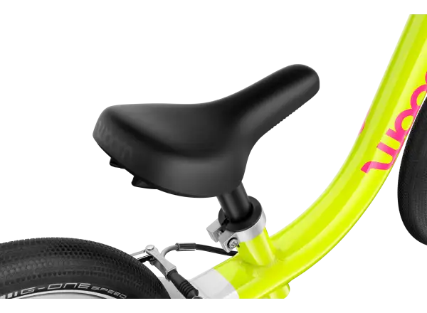 Woom GO 1 kids balance bike neon lime