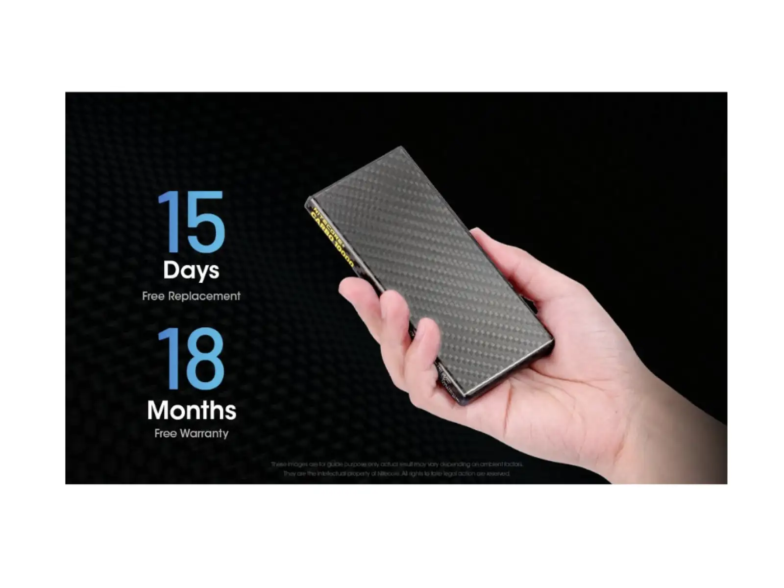 Nitecore powerful Powerbank CARBO 10000, USB-C, 10000 mAh