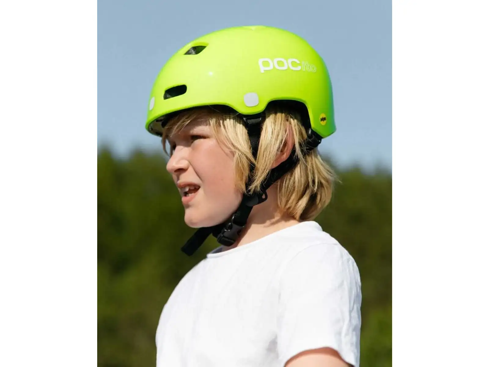 POC POCito Crane MIPS children's helmet Fluorescent Yellow/Green