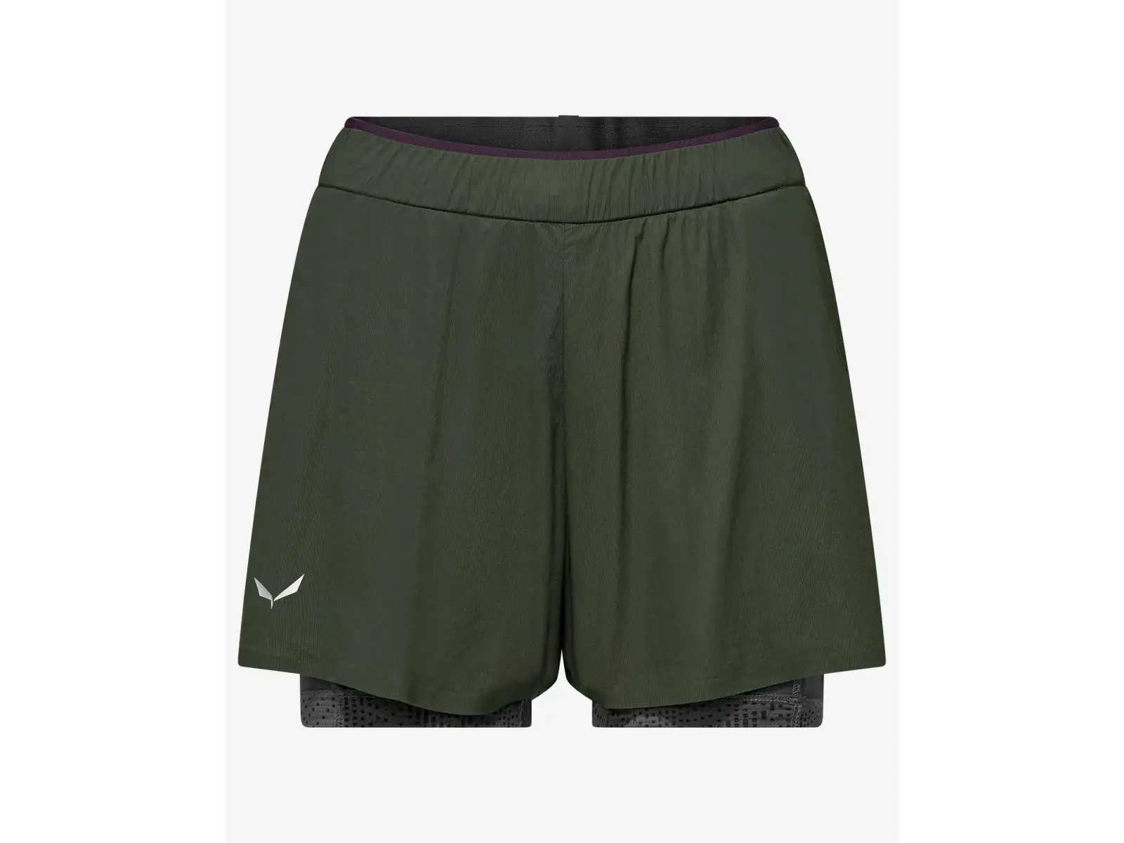 Salewa Pedroc Durastretch 2in1 women's shorts Dark olive