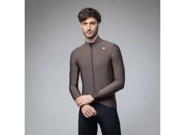 Alé Klimatik K-Idro men's insulated cycling jersey Coffee
