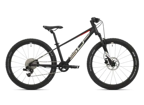 Superior Team 24 children's mountain bike Matte Black/Hologram Chrome/Team Red