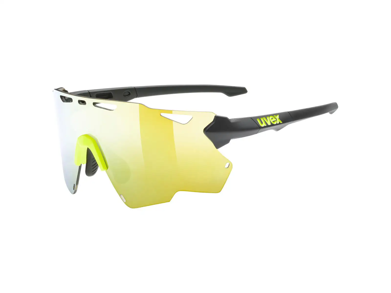 UVEX Sportstyle 228 glasses Black Lime Mat / Mirror Yellow (Cat. 3)