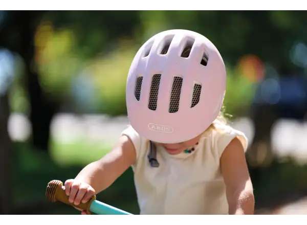 Abus Smiley 3.0 Ace LED kids helmet Pure Rose