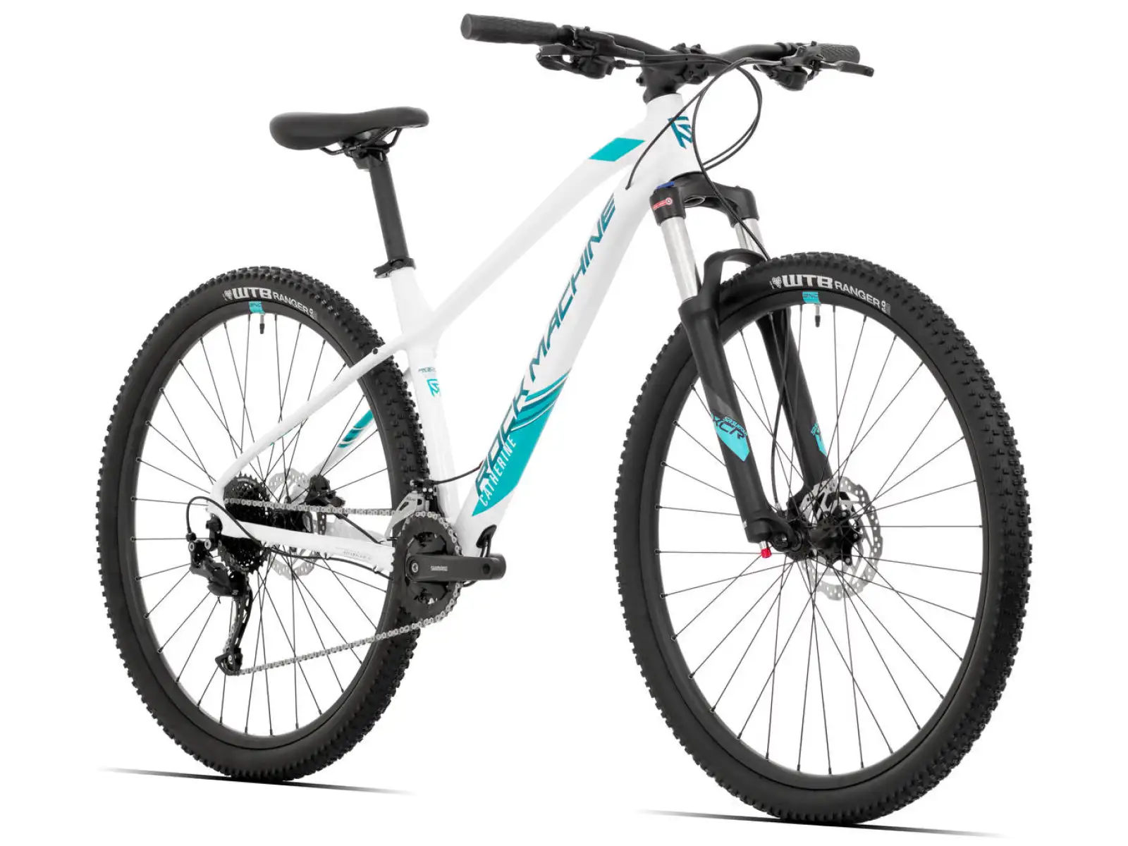 Rock Machine Catherine 20-29 mountain bike Pearl White/Neon Cyan/Petrol