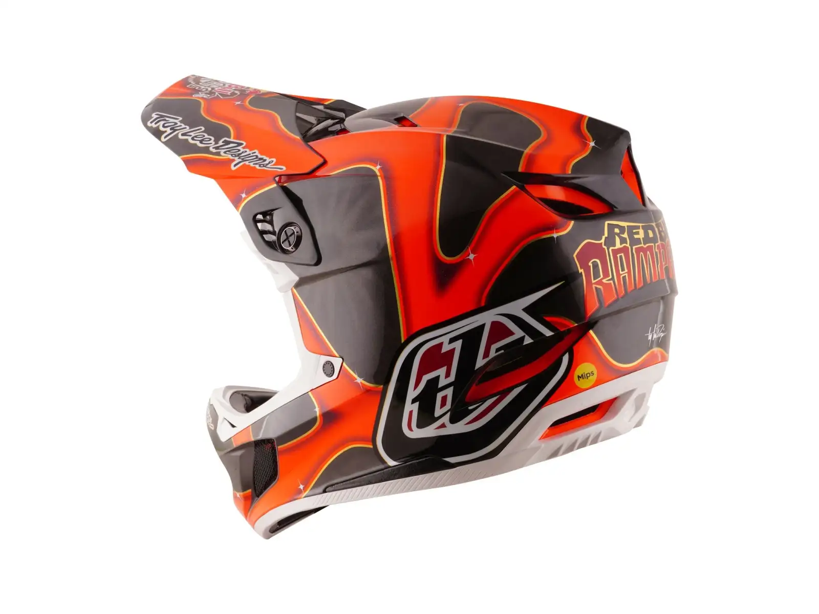 Troy Lee Designs D4 Carbon Red Bull Rampage helmet Dreamland Black