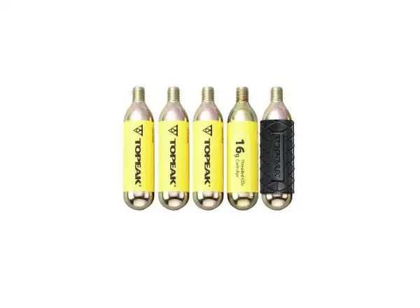 Topeak CO2 cartridge 16g 5pcs with sleeve