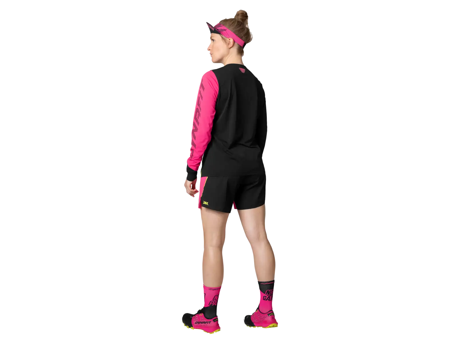 Dynafit DNA women's running shirt long sleeve Pink Glo