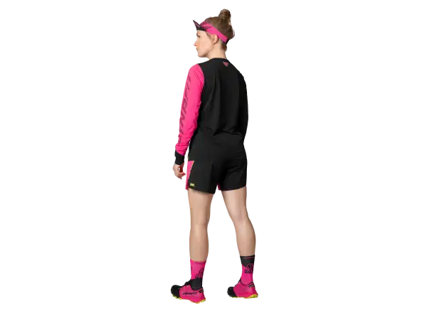 Dynafit DNA women's running shirt long sleeve Pink Glo