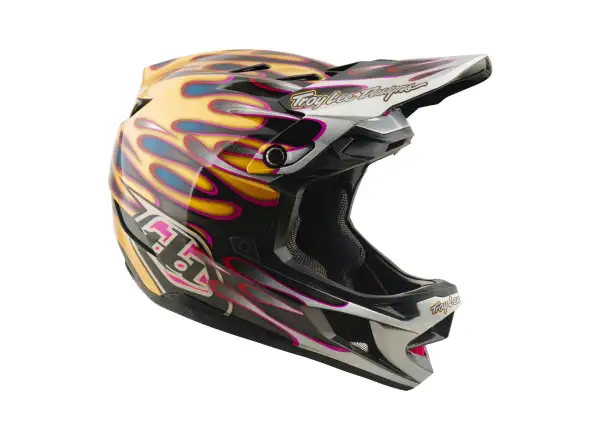 Troy Lee Designs D4 Carbon MIPS helmet Overspray Gold/Black