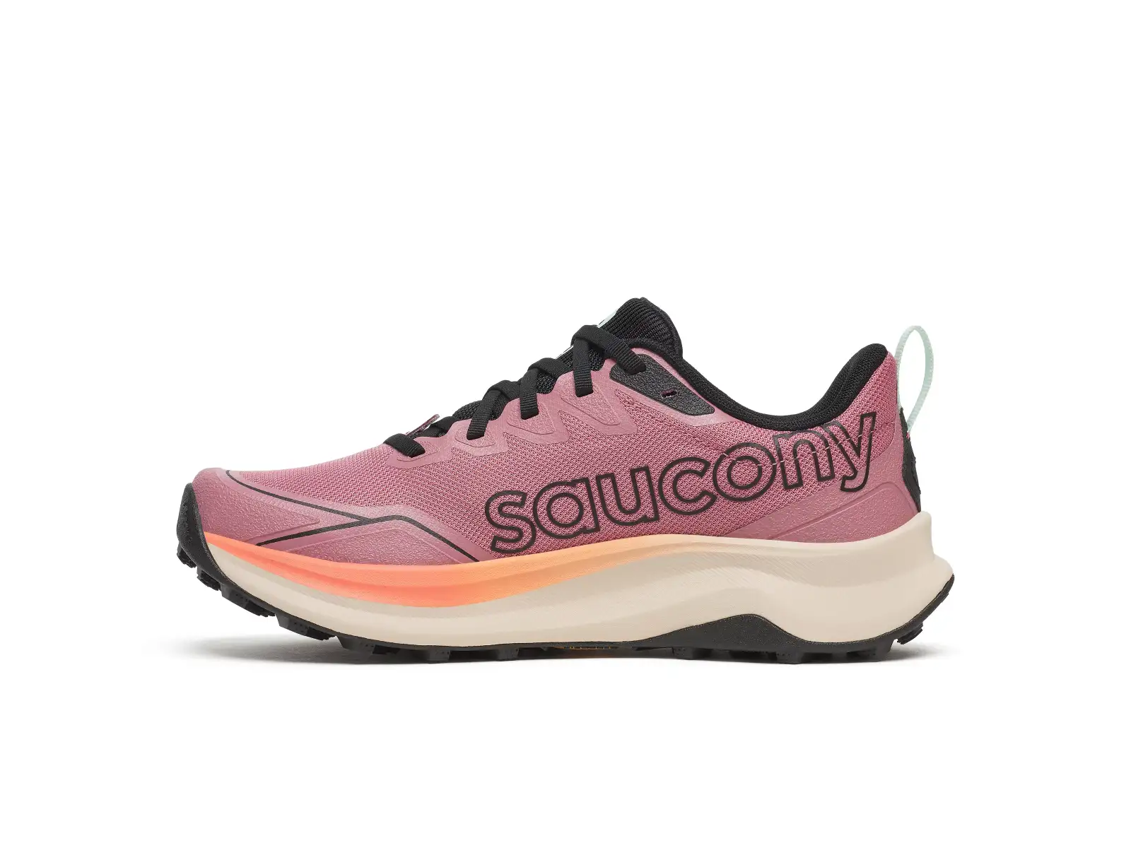 Saucony Peregrine 16 women's running shoes Mauve/Salmon