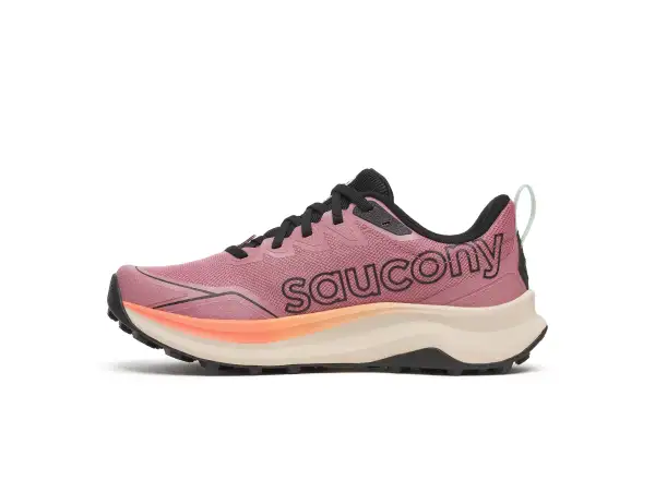Saucony Peregrine 16 women's running shoes Mauve/Salmon