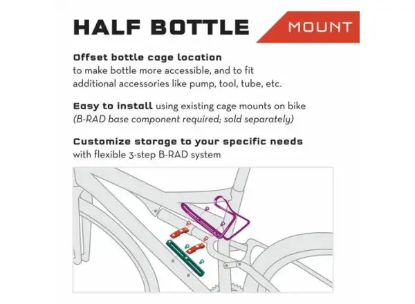 Wolf Tooth B-RAD Half bottle adapter adapter