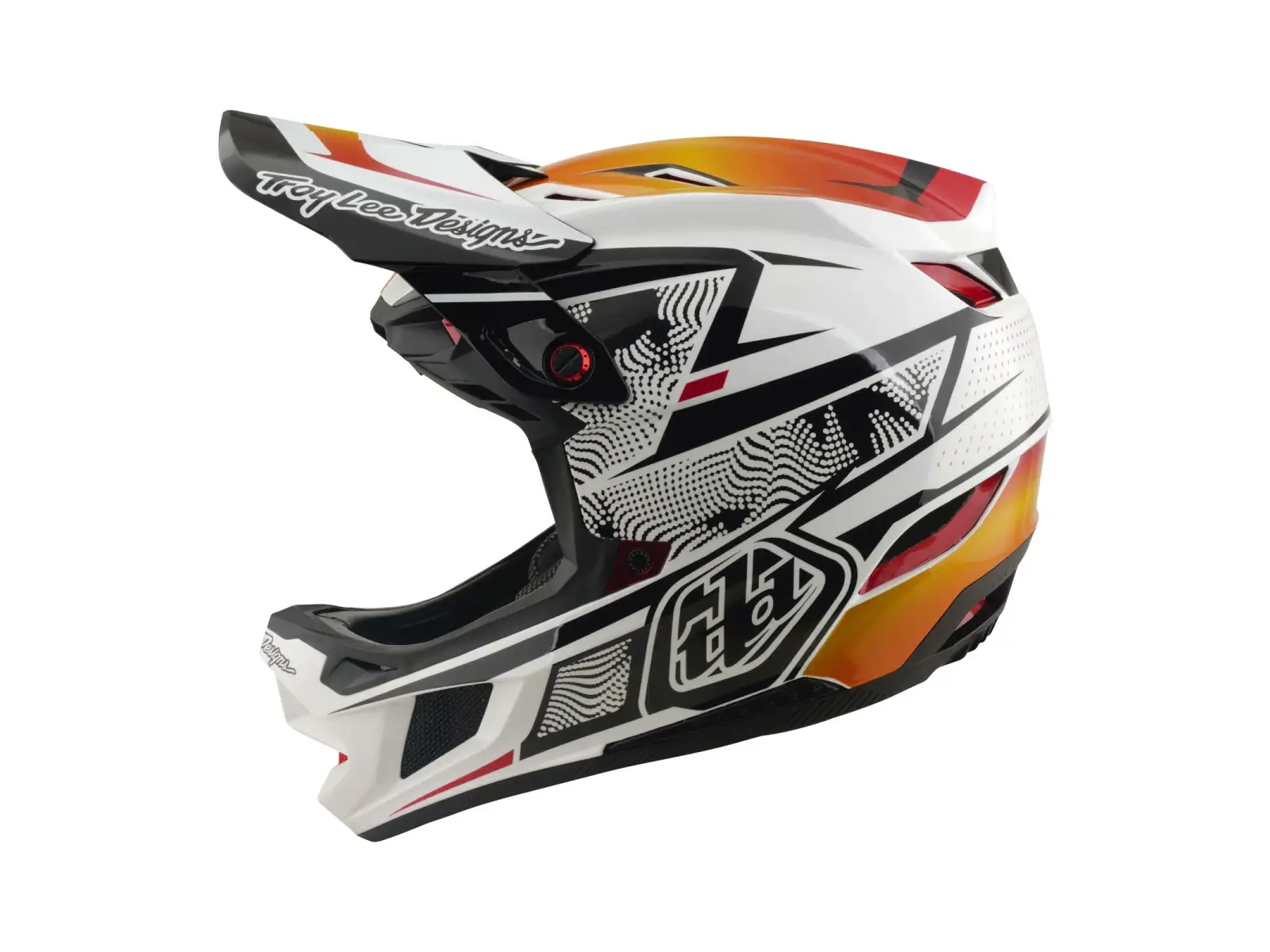 Troy Lee Designs D4 Composite MIPS helmet Lined up White