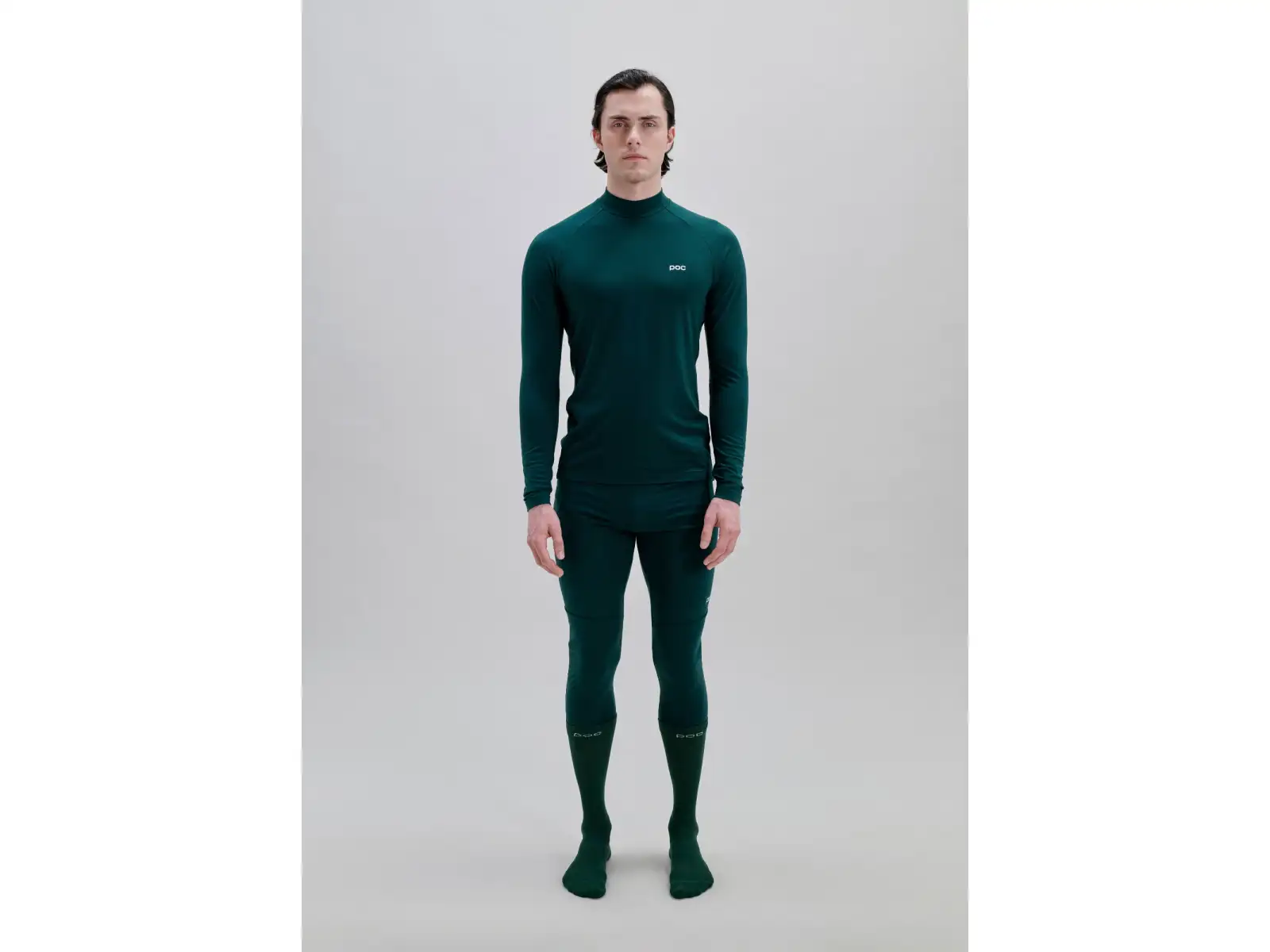 POC Layer Merino men's base layer long sleeve shirt Pargasite Green