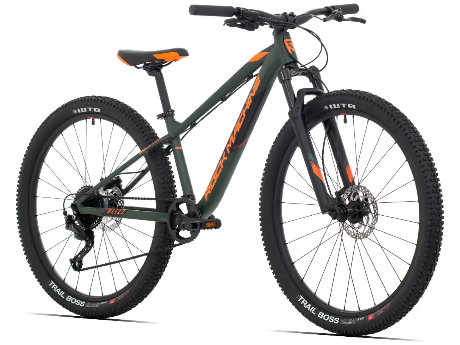 Rock Machine Blizz 27 HD Mat Khaki/Neon Orange/Black children's bike