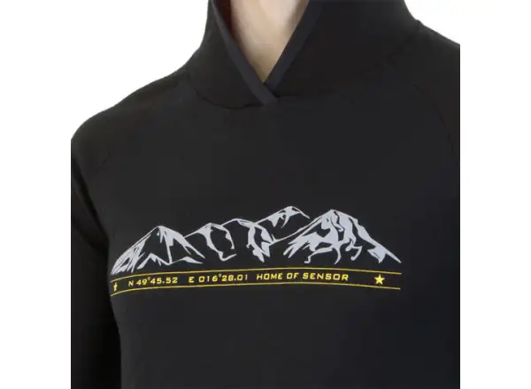 Sensor Merino Upper Mountains men's hoodie black