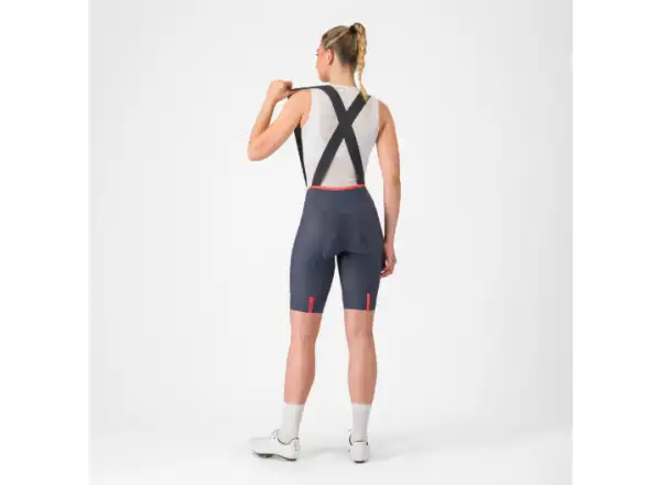 Castelli Prima 2 DT women's bib shorts Twilight Blue/Hibiscus