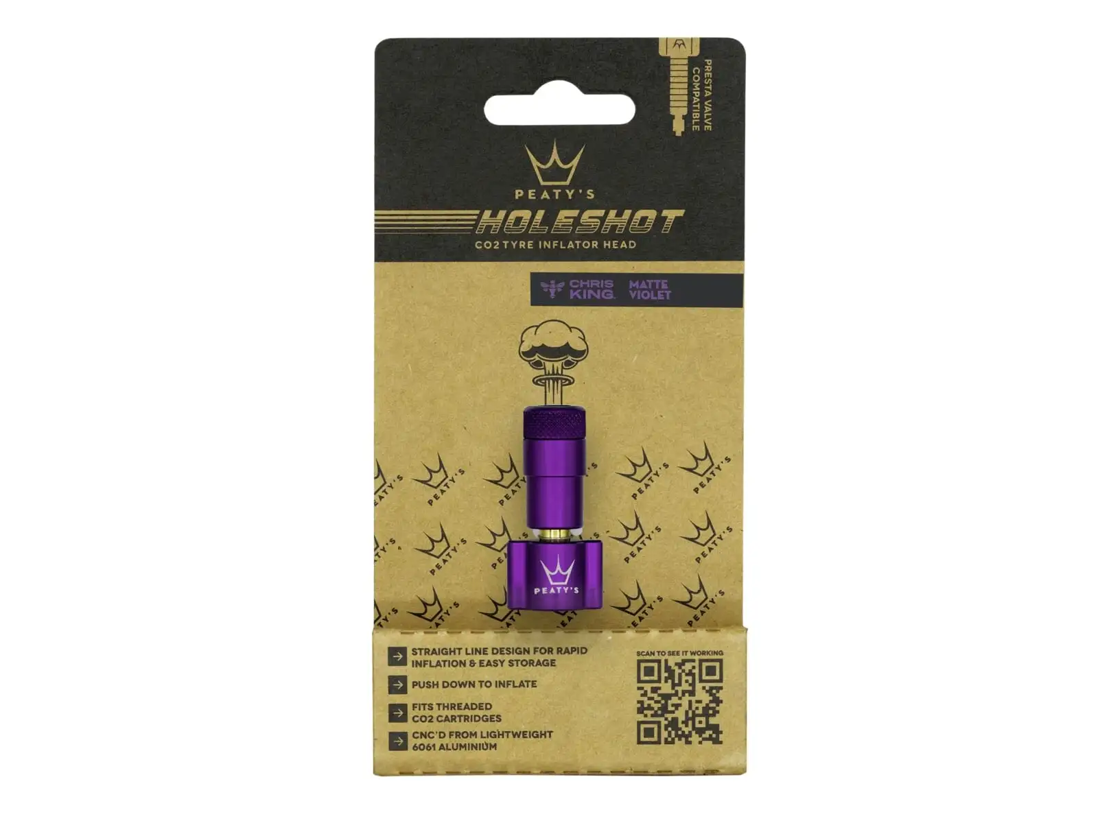 Peatys Holeshot CO2 pump head Violet