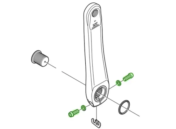 Shimano mounting bolt for left crank FC-5800 M6 x 21 mm with washer