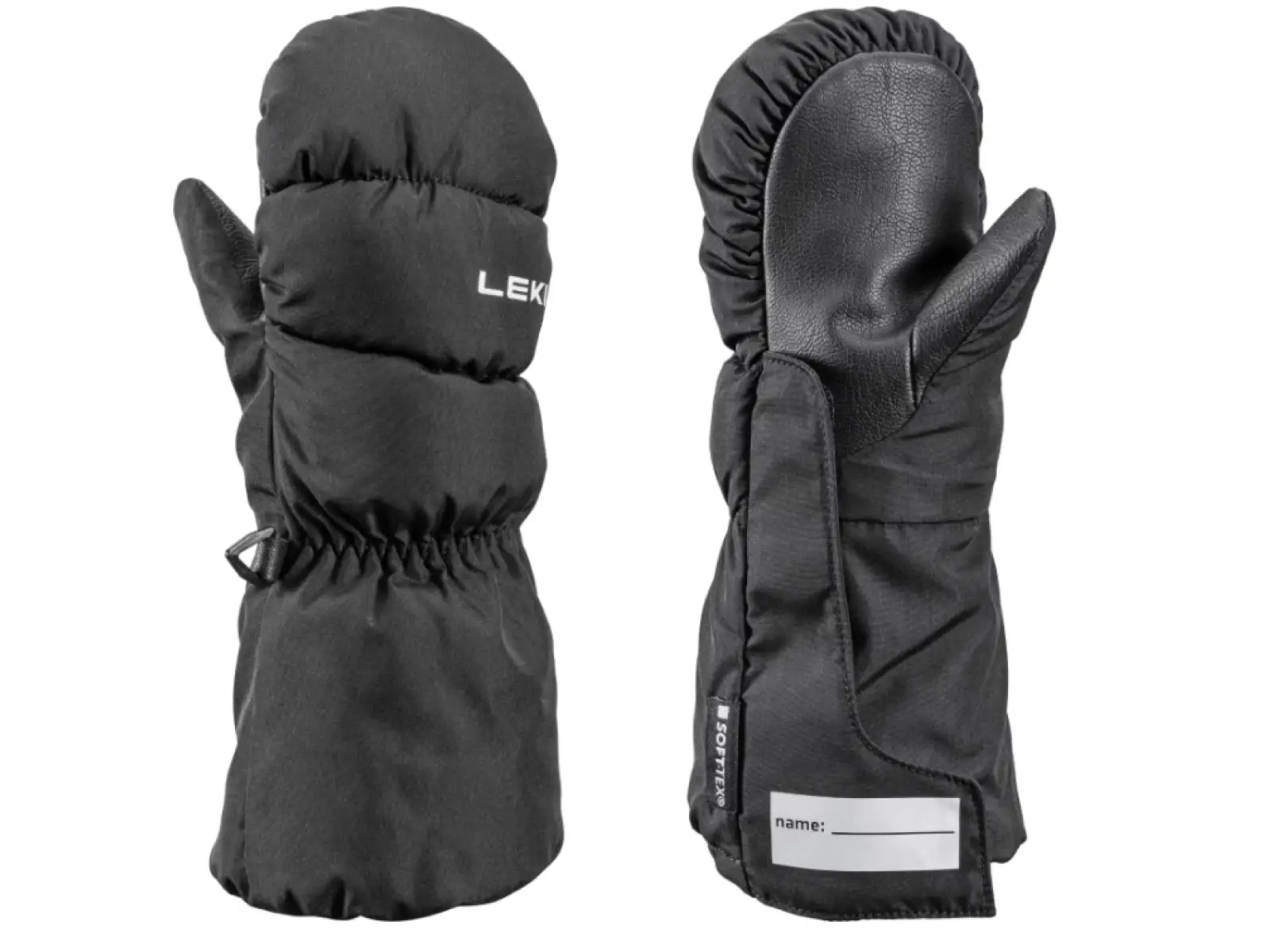 Leki Little Glace Zero Mitt Long children's mittens Black