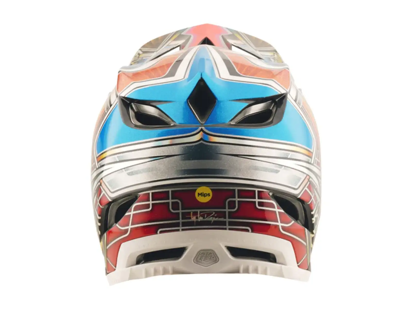 Troy Lee Designs D4 Carbon helmet Lowrider Blue