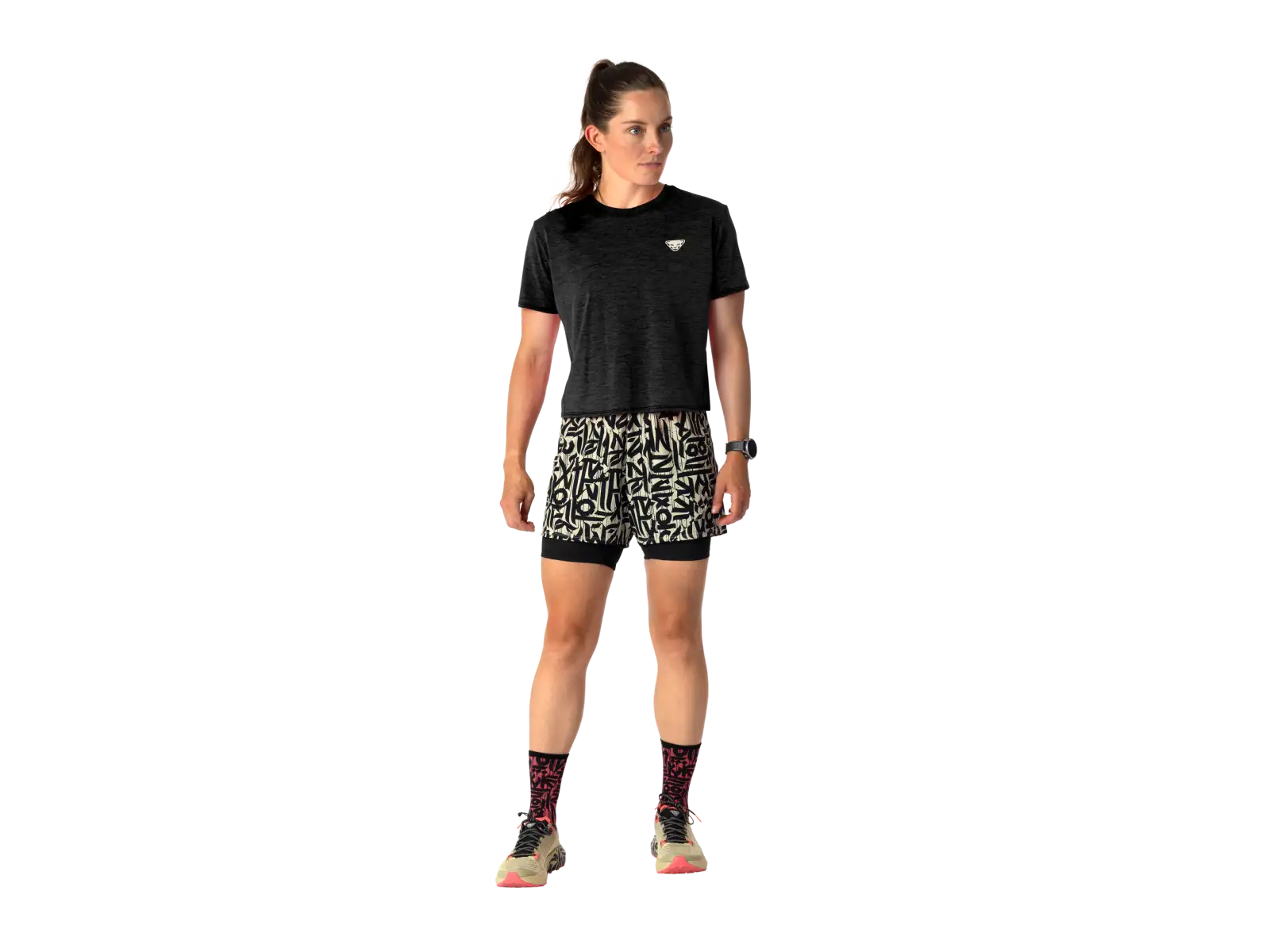 Dynafit Trail women's running T-shirt short sleeve Black Out