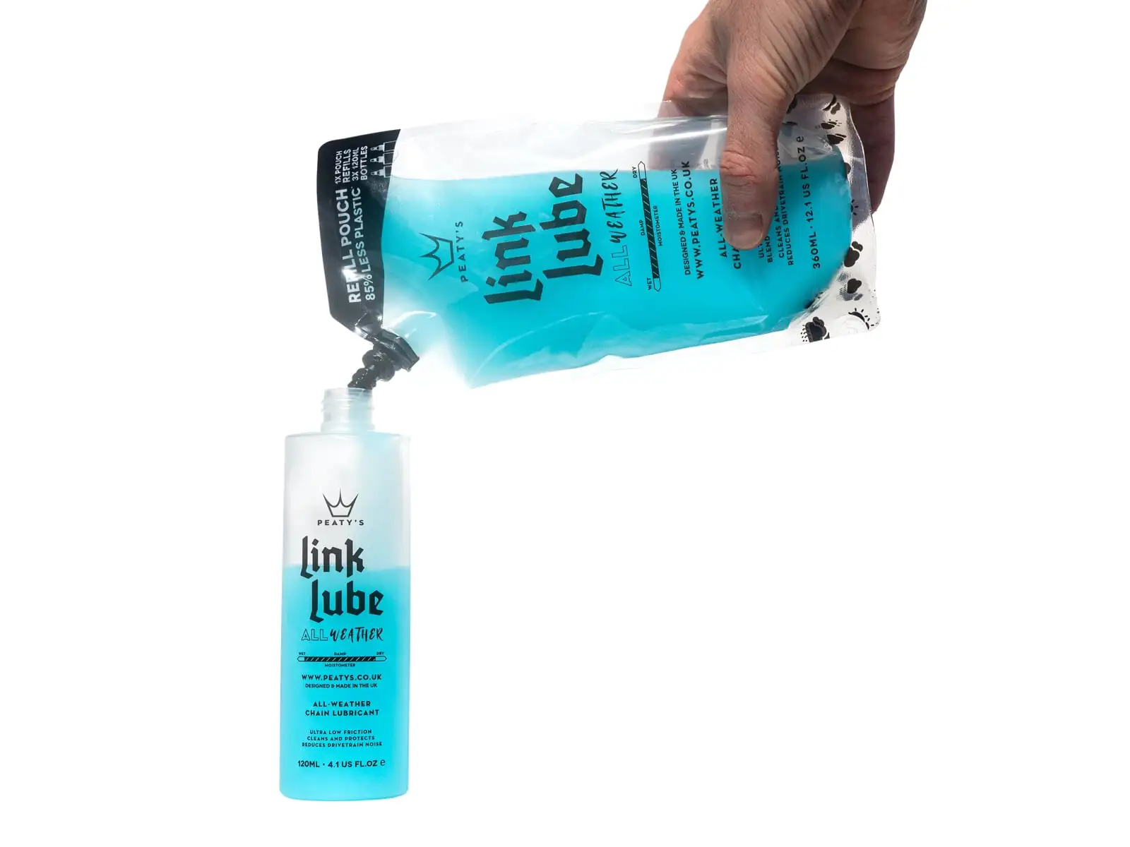 Peatys LinkLube All-Weather chain lubricant refill pack 360 ml