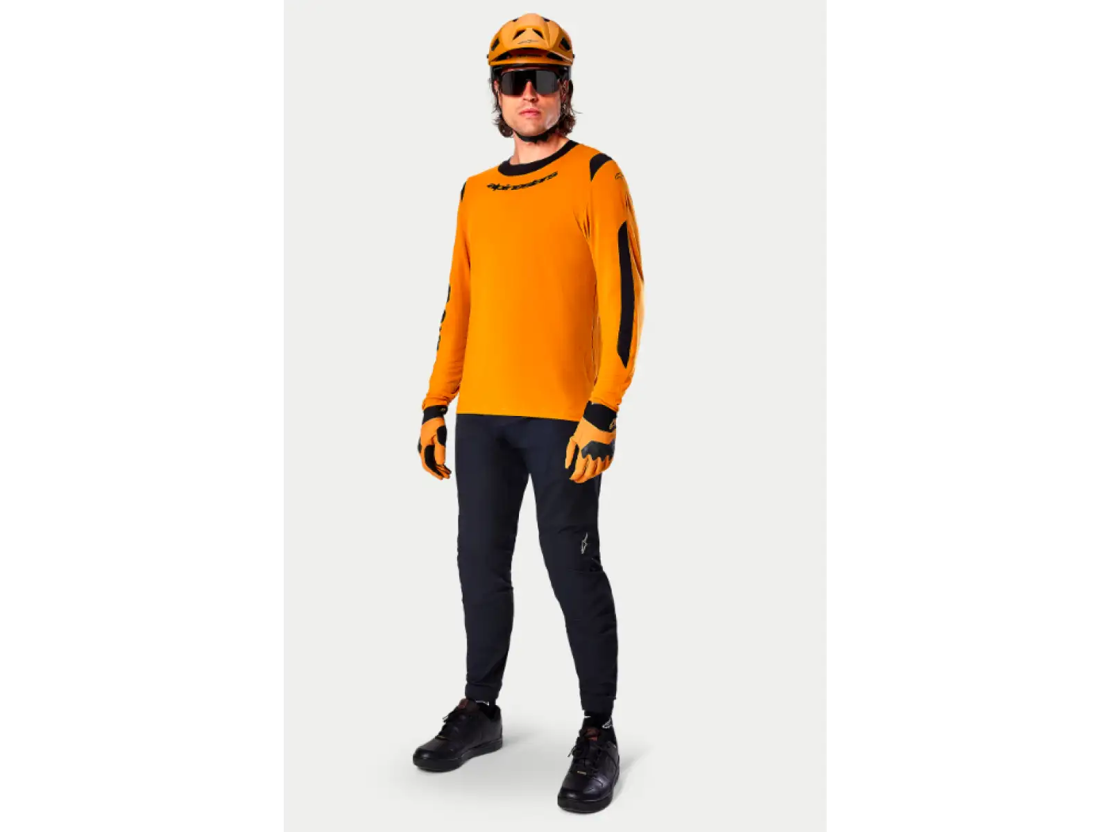Alpinestars A-Dura Dri Wool men's jersey long sleeve Dark Gold