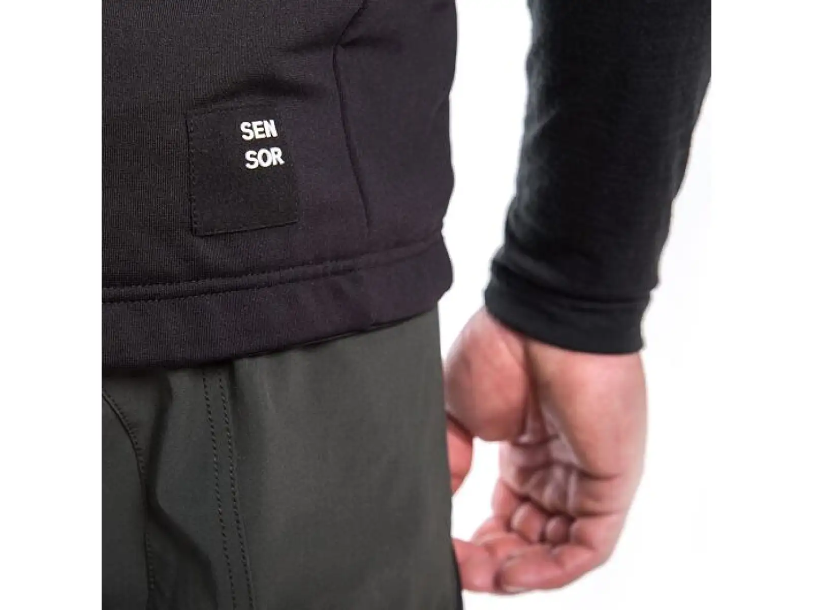 Sensor Coolmax Thermo men's vest black/Port Red