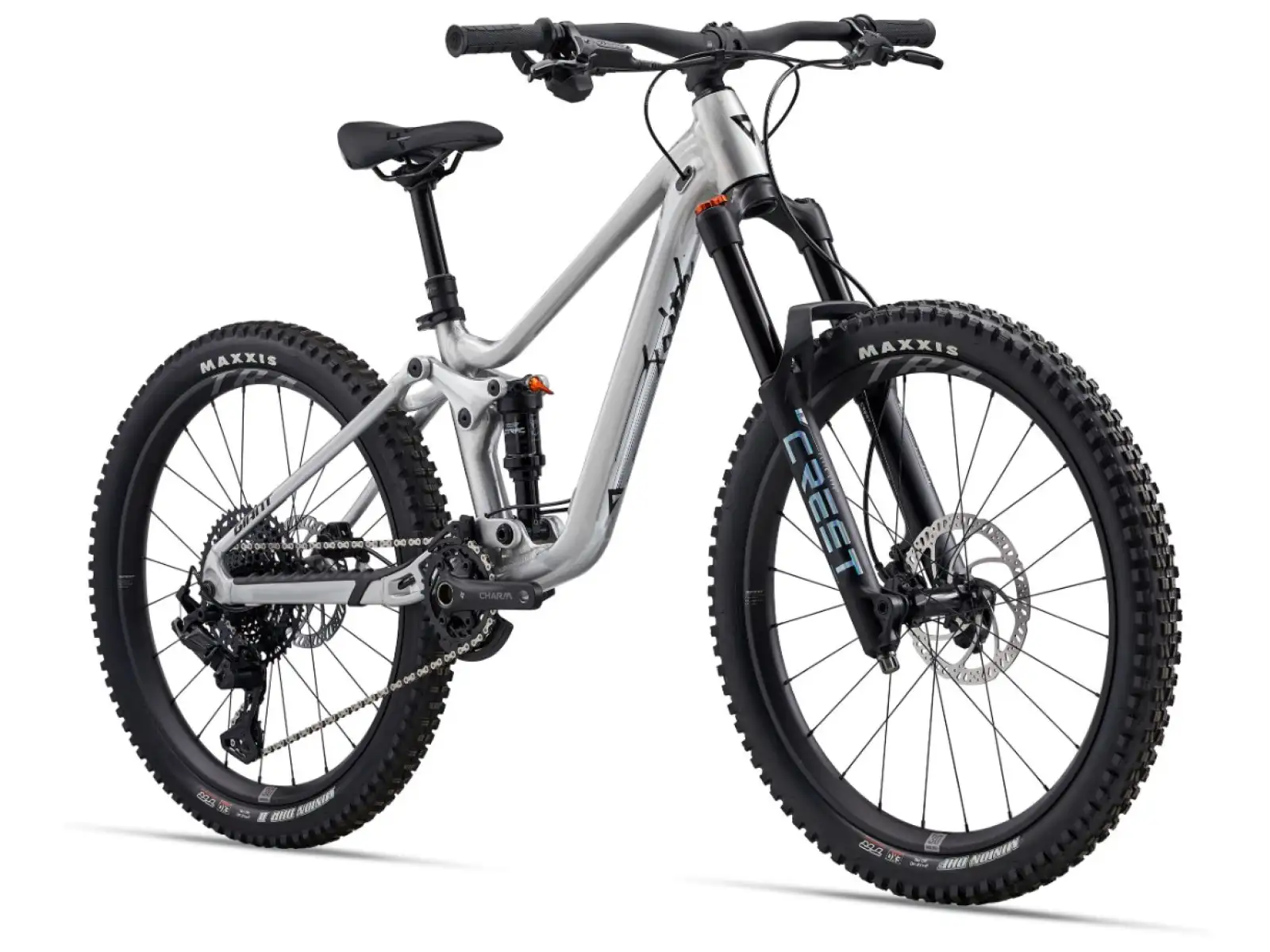 Giant Faith 24 children's full suspension bike Raw Aluminium