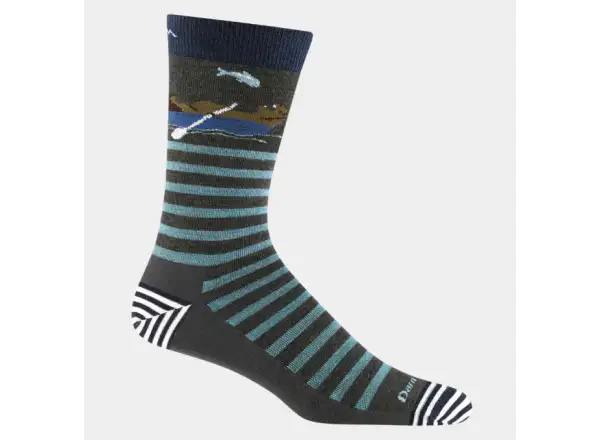 Darn Tough Animal Haus Crew Lightweight men's socks Forest