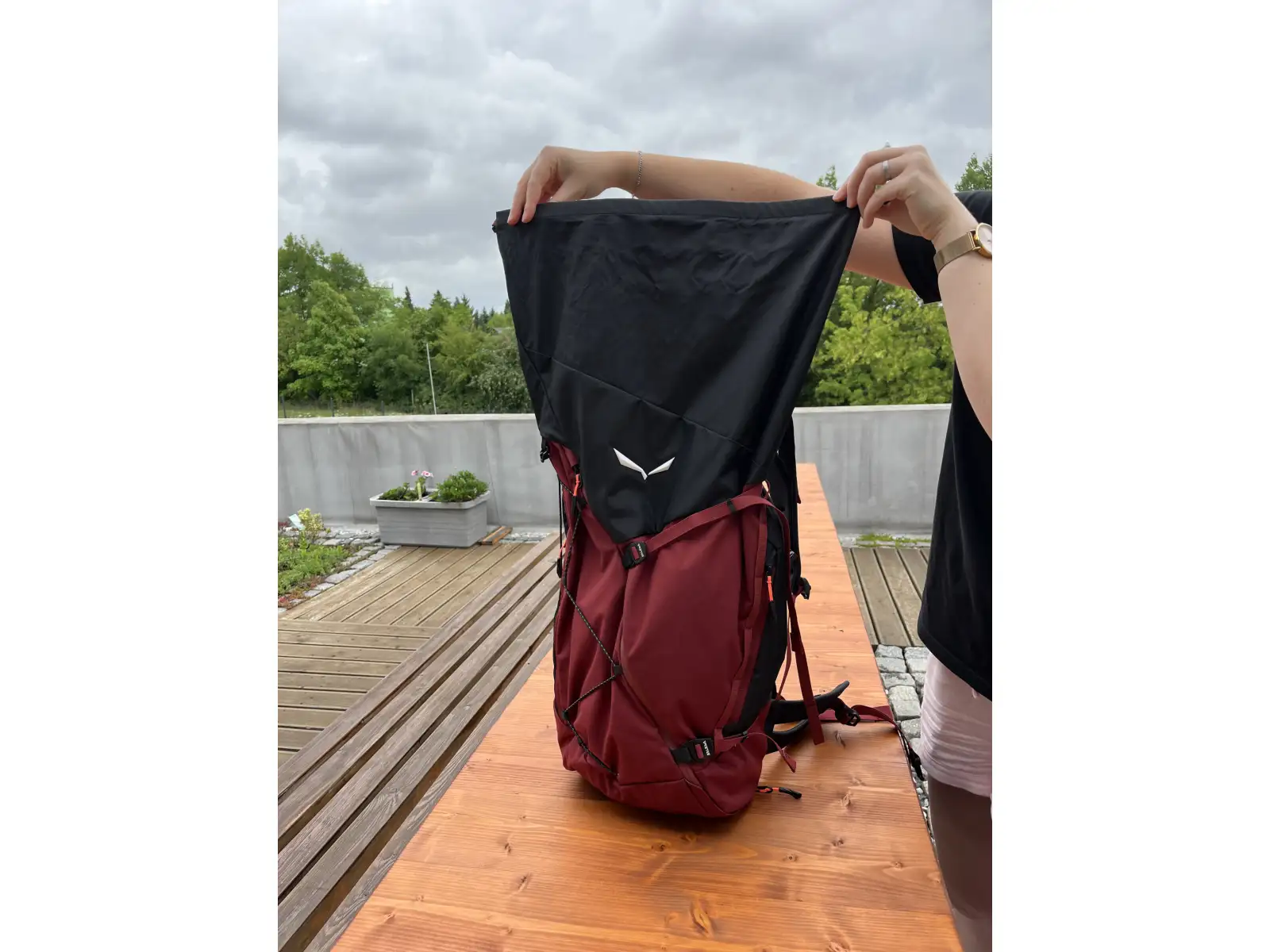 Salewa Puez women's backpack 32 l + 5 l Syrah/Black Out
