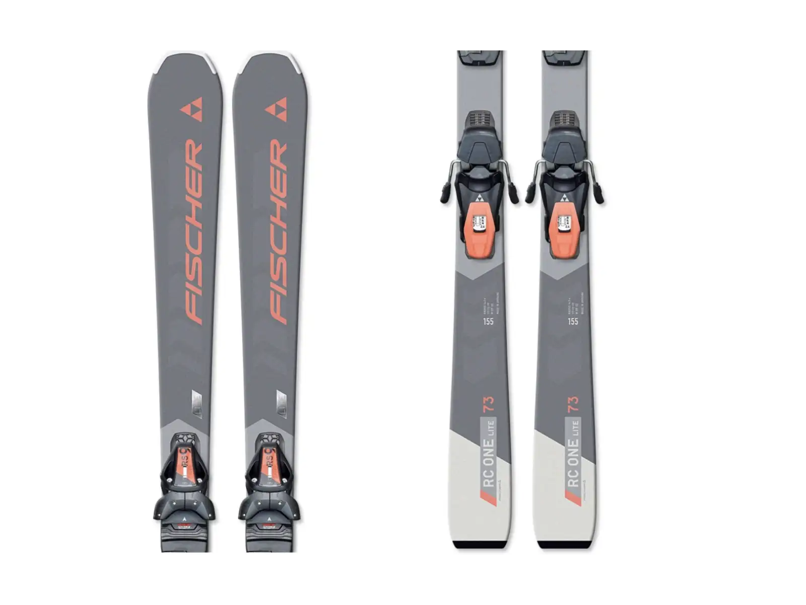 Fischer RC ONE LITE 73 SLR downhill skis + RS 9 SLR bindings 24/25