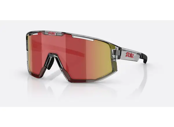 Bliz Fusion sunglasses Transparent Dark Grey/Brow Red Multi