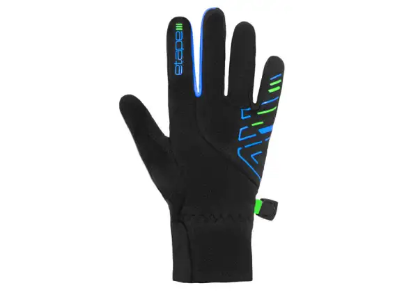 Etape Puzzle children's gloves černá/modrá