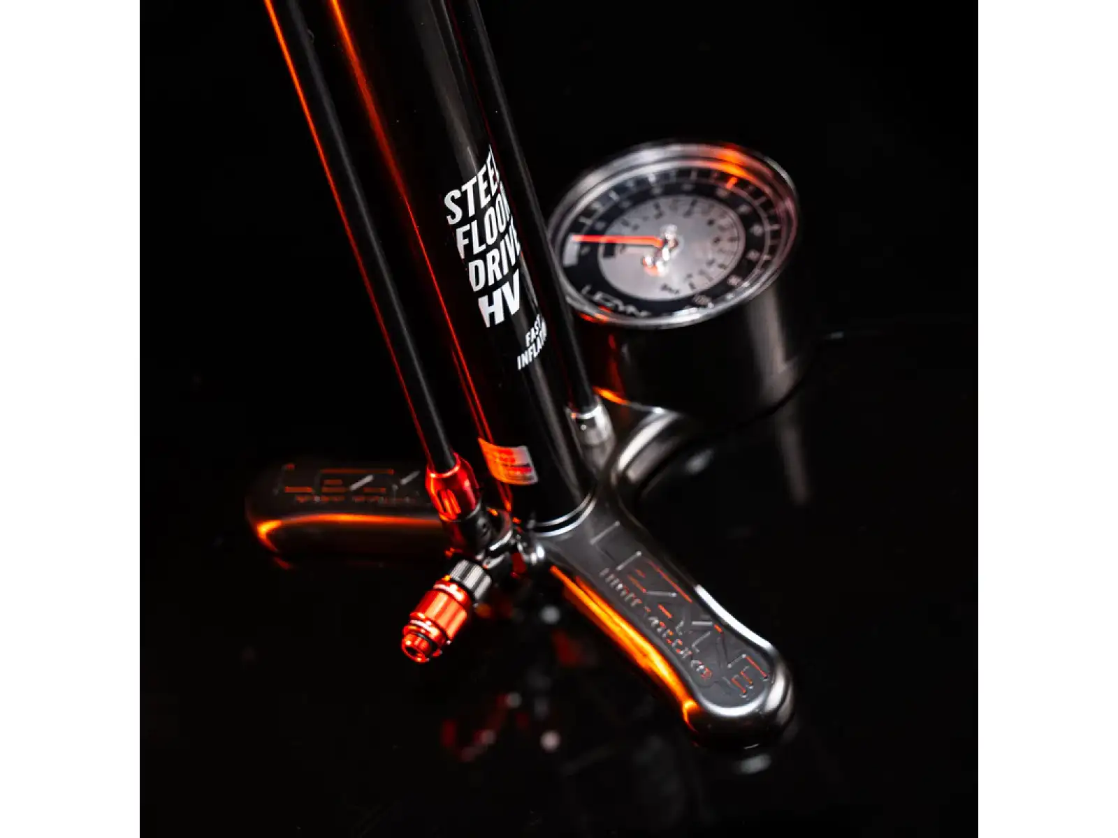 Lezyne Steel HV Floor Drive 3.5 pump Flat Black