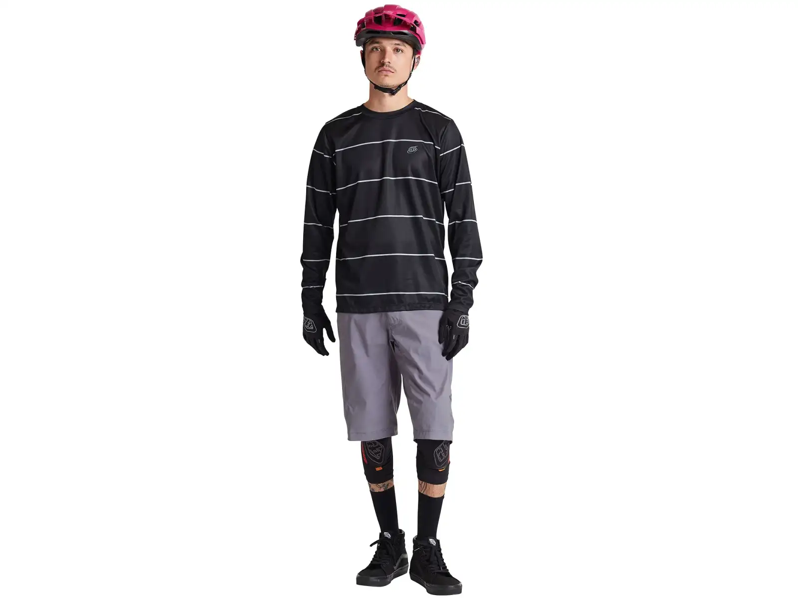 Troy Lee Designs Flowline men's jersey long sleeve Revert Black