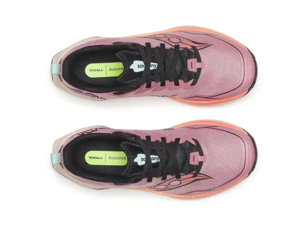 Saucony Peregrine 16 women's running shoes Mauve/Salmon