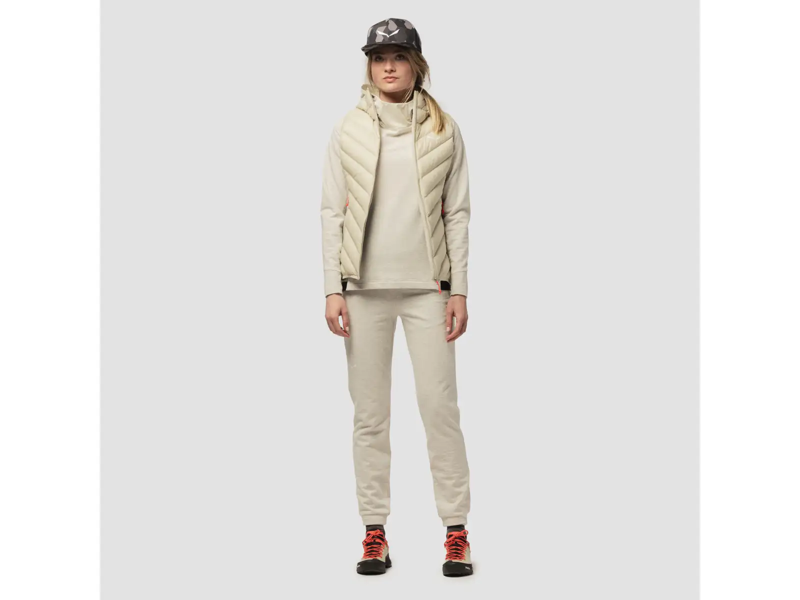 Salewa Fanes Sarner RDS Hybrid women's vest Oatmeal