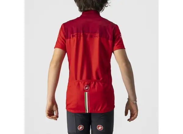 Castelli Neo Prologo kids jersey short sleeve red