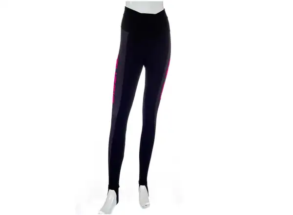 Crussis women's cycling pants waist black/pink