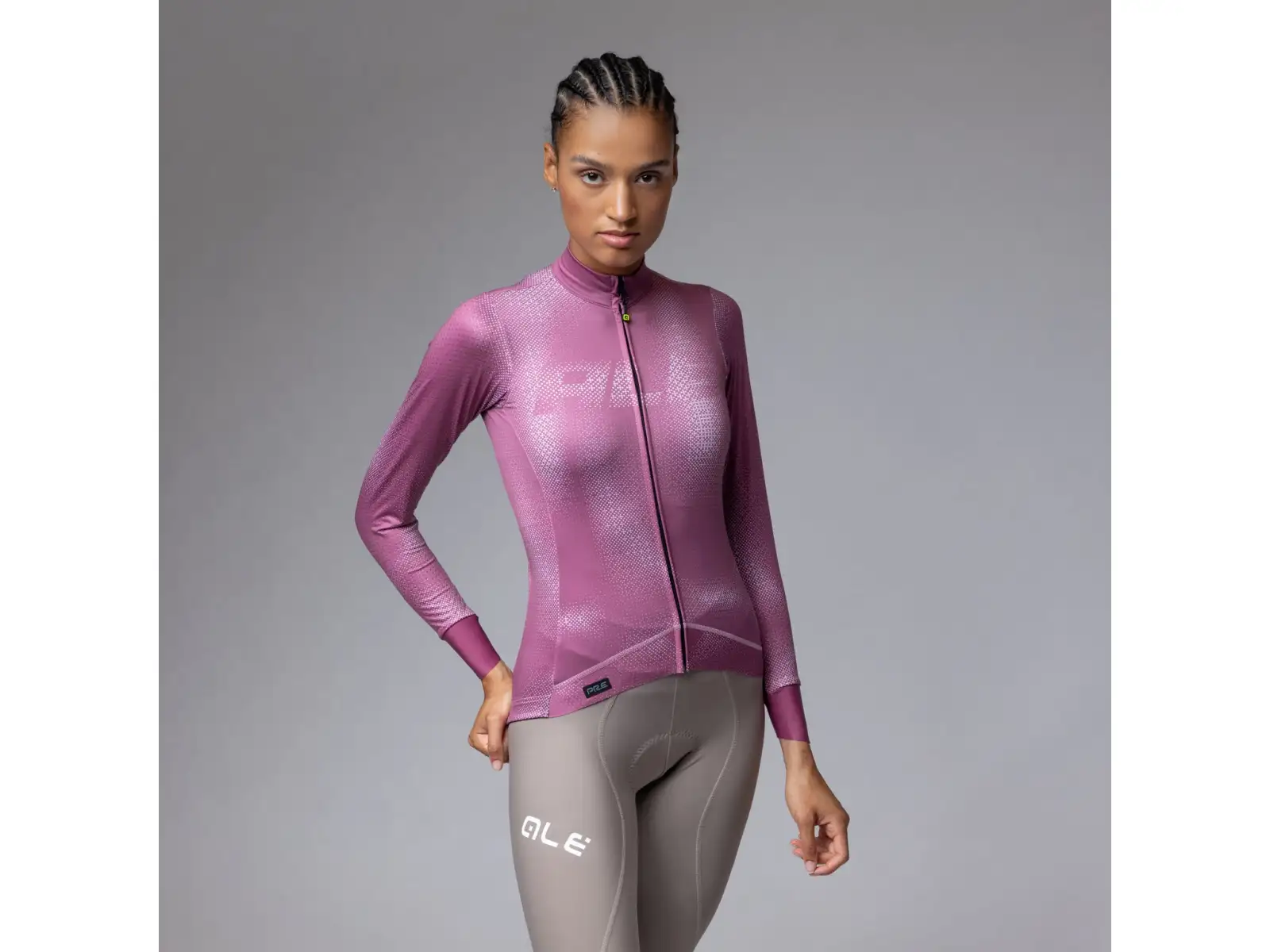 Alé PR-E Sauvage women's insulated jersey long sleeve Mulberry