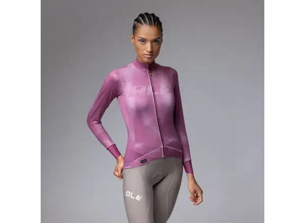 Alé PR-E Sauvage women's insulated jersey long sleeve Mulberry