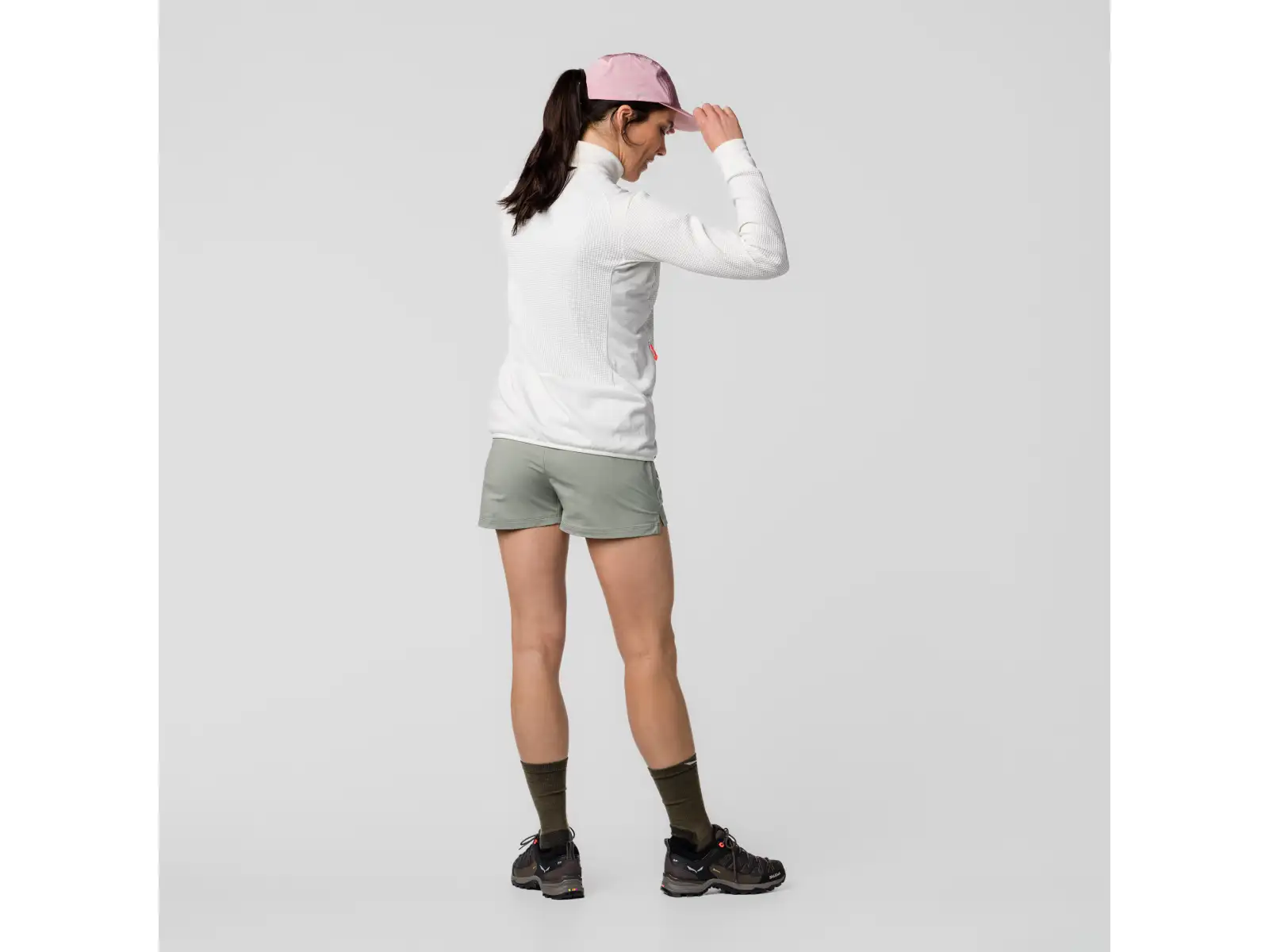 Salewa Puez Waffle HYB PL women's sweatshirt White