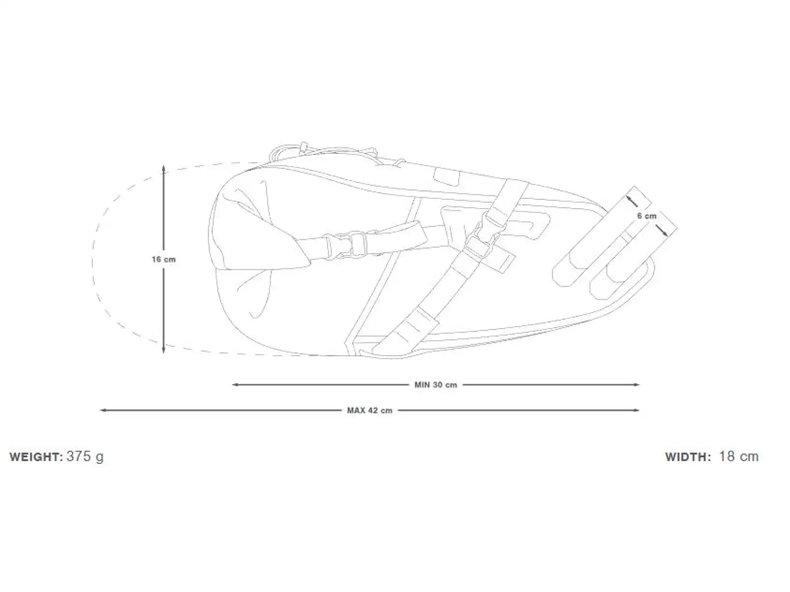 Apidura Backcountry saddle bag 10 l black/grey